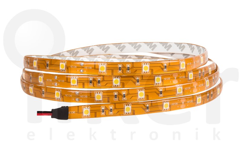 SARI ÜÇ ÇİP 30 LED 12V DIŞ MEKAN ŞERİT LED 7.2W
