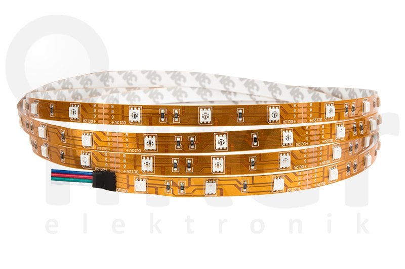 RGB ÜÇ ÇİP 30 LED 12V İÇ MEKAN ŞERİT LED 7.2W