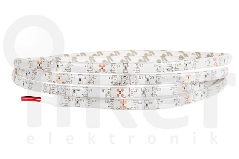 KIRMIZI TEK ÇİP 60 LED DIŞ MEKAN ŞERİT LED 4.8W