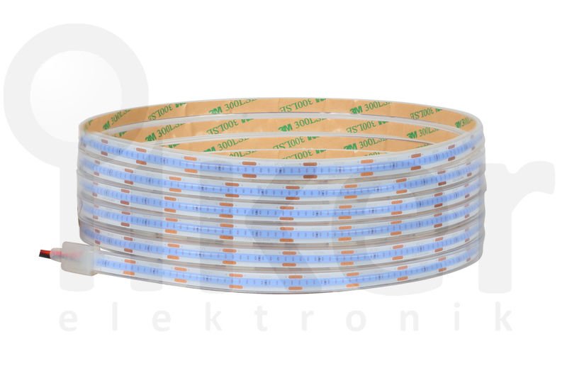 MAVİ 320 LED 12V DIŞ MEKAN COB ŞERİT LED