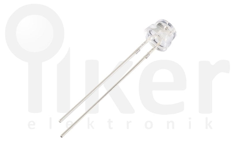 500 Adet HI-LED 4.8MM SARI 20MA MANTAR LED 90 DERECE