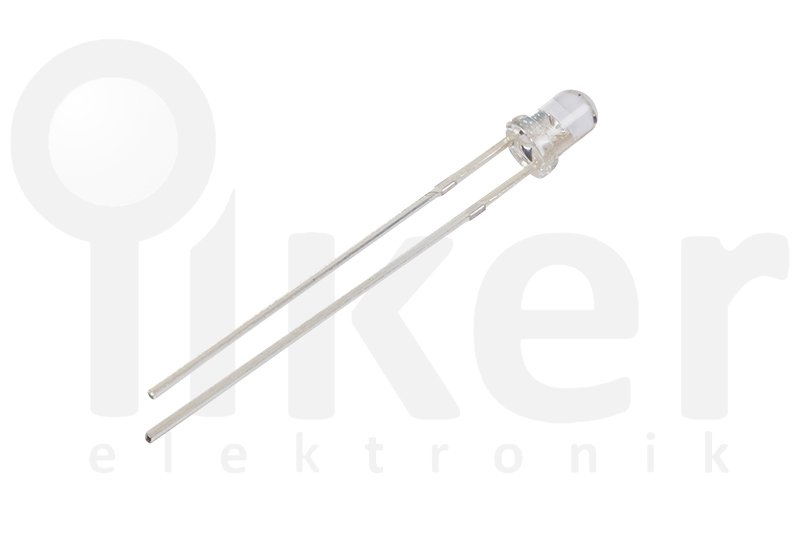 500 Adet HI-LED 8MM BEYAZ 20MA ROUND LED 25 DERECE