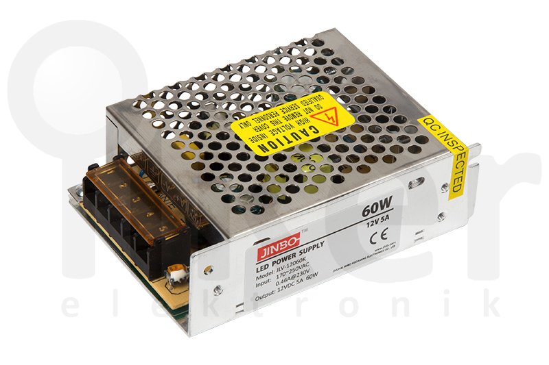 JİNBO POWER 12V5A İÇ MEKAN ADAPTÖR | Jinbo | 12V METAL KASA GÜÇ