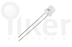 500 Adet HI-LED 5MM BEYAZ 20MA FLAT LED 120 DERECE