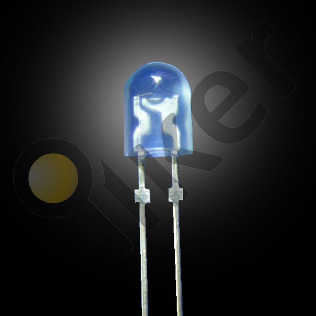 500 Adet HI-LED 5MM MAVİ 20MA OVAL LED 90 DERECE