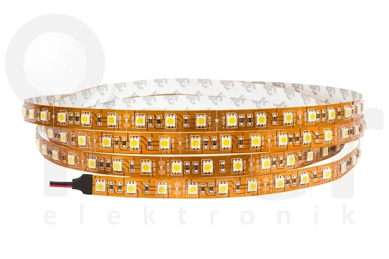 2700K ÜÇ ÇİP 60 LED 12V İÇ MEKAN ŞERİT LED 14.4W