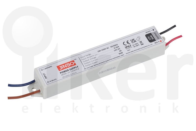 JINBO POWER 12V3A DIŞ MEKAN PLASTİK KASA ADAPTÖR