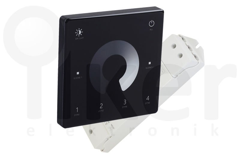 DOKUNMATİK DUVAR TİPİ LED DIMMER + RECEIVER