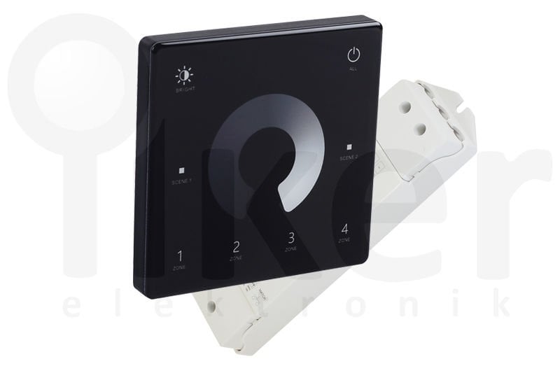DOKUNMATİK DUVAR TİPİ LED DIMMER + RECEIVER