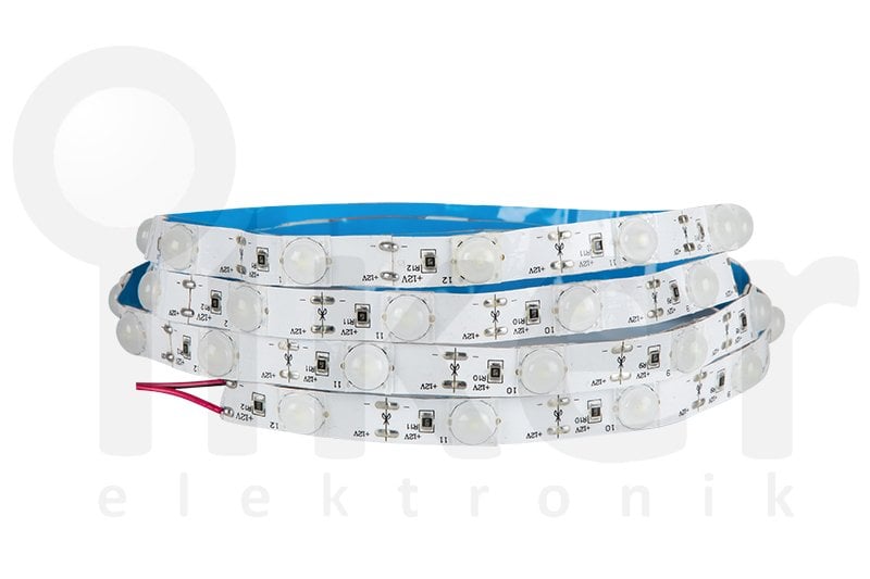 12000K 3030 SMD LENSLİ ŞERİT LED 24 LED'Lİ 15W