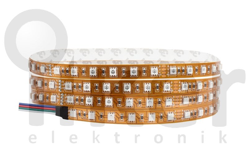 RGB ÜÇ ÇİP 60 LED 24V İÇ MEKAN ŞERİT LED 14.4W