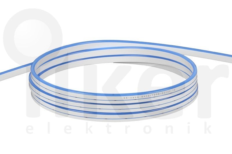 1 CM KESİLEBİLEN MAVİ NEON LED 12V 6MM