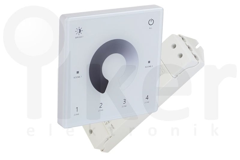 DOKUNMATİK DUVAR TİPİ LED DIMMER + RECEIVER