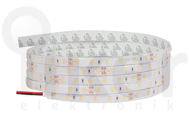 SICAK BEYAZ GÜN IŞIĞI 60 LED 24V DIŞ MEKAN ŞERİT LED 14.4W