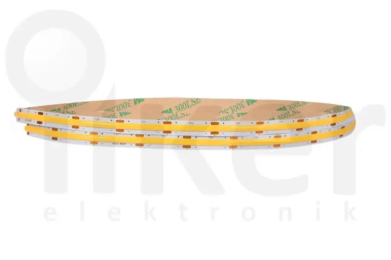 SOĞUK BEYAZ 6000K 480 LED 12V İÇ MEKAN COB ŞERİT LED