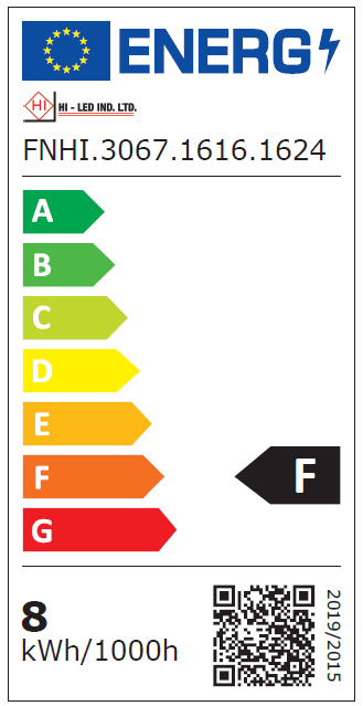 16X16MM 3000K IP67 16W NEON LED 24V