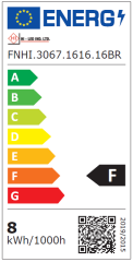 16X16MM 3000K IP67 16W KAHVERENGİ PCB NEON LED 24V