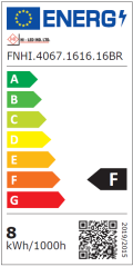 16X16MM 4000K IP67 16W KAHVERENGİ PCB NEON LED 24V