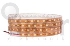 ŞERİT LED SICAK BEYAZ ÜÇ ÇİP DIŞ MEKAN 24V 14.4W