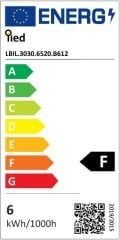 6500 K 3030 MERCEKLİ İÇ MEKAN LED BAR 6 LED 12V BANTLI