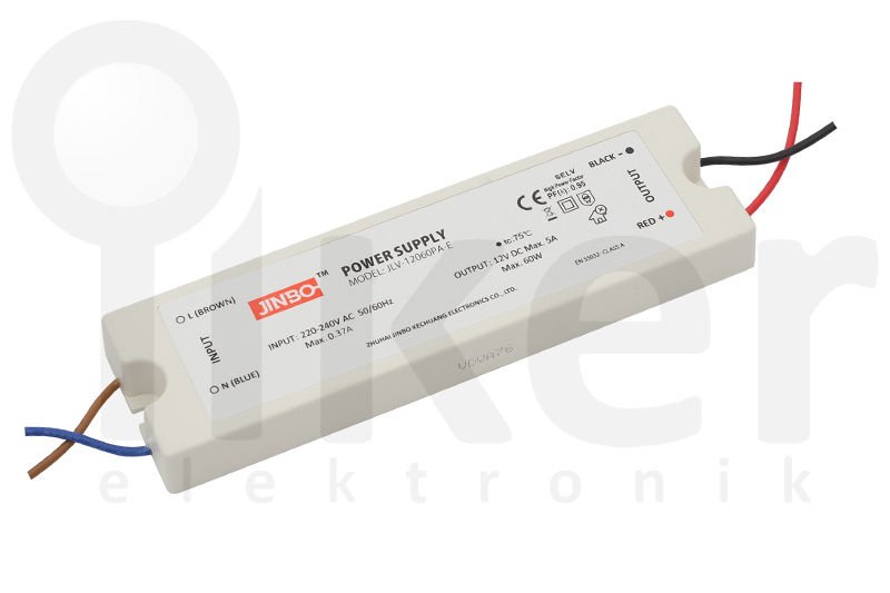 JINBO POWER 12V5A SLİM DIŞ MEKAN PLASTİK KASA ADAPTÖR