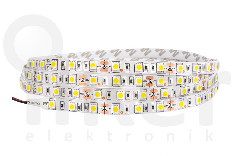 2800K ÜÇ ÇİP 60 LED İÇ MEKAN ŞERİT LED 14.4W